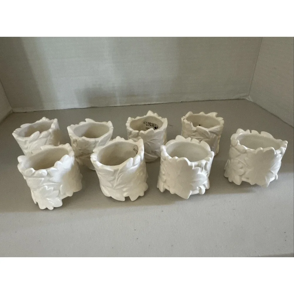Demdaco 2004 Ceramic Napkin Rings 2